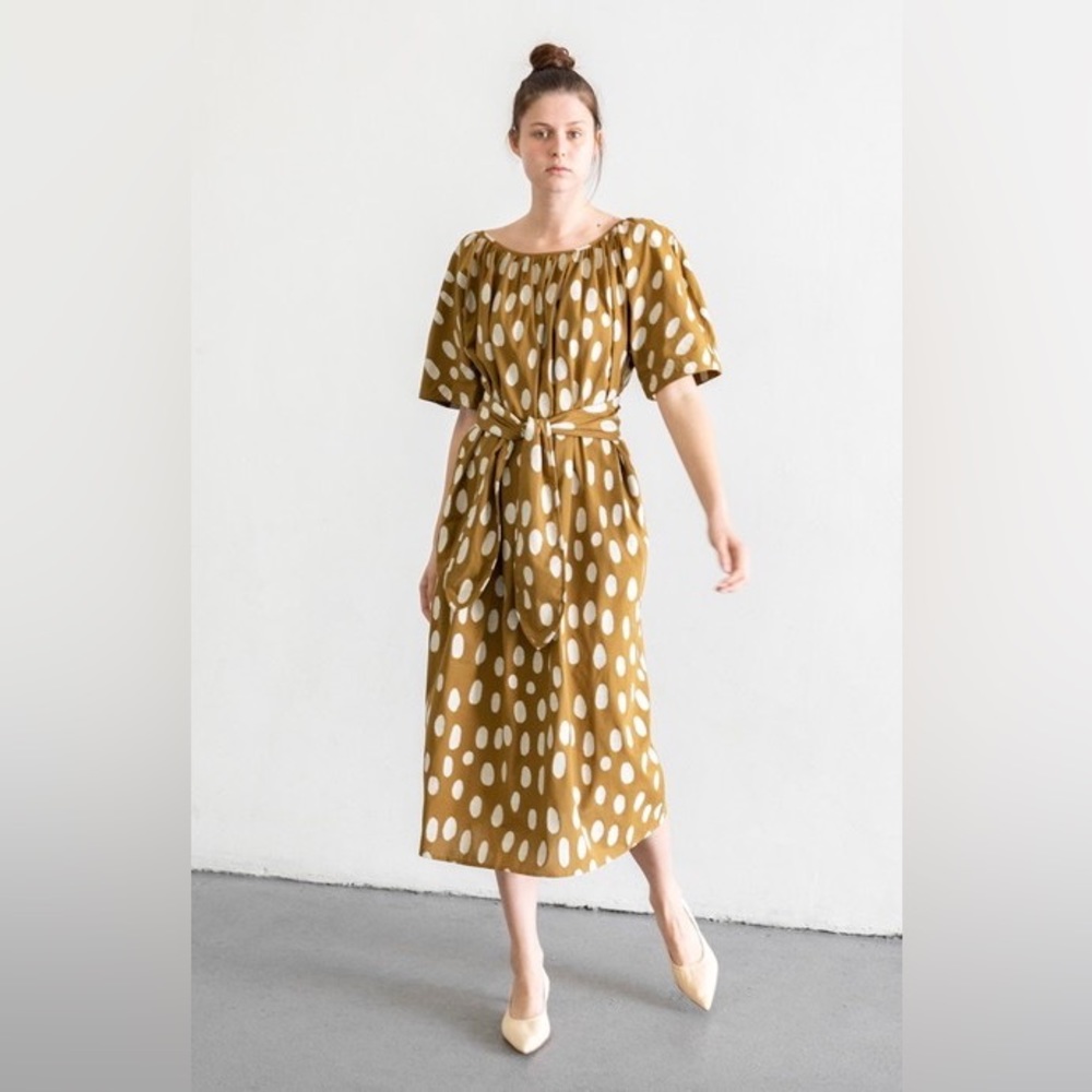 Mara Hoffman Aliz Fil Coupe Dress, green, size XS - Picture 7 of 8